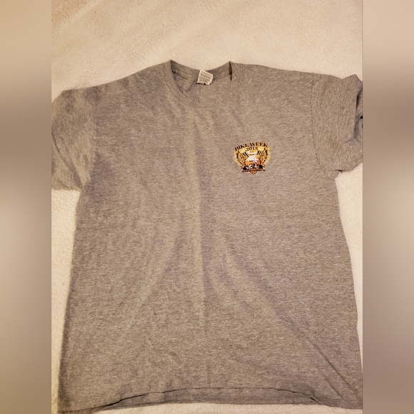 2015 Myrtle Beach Bike Week gray t-shirt. Size Large - Picture 2 of 5